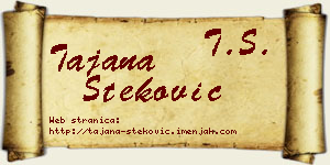 Tajana Steković vizit kartica